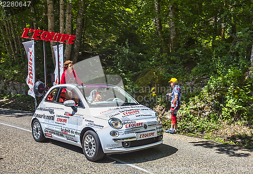 Image of L'Equipe Newspaper's Car