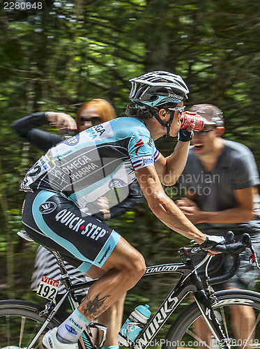 Image of The Cyclist Sylvain Chavanel- Col du Granier 2012