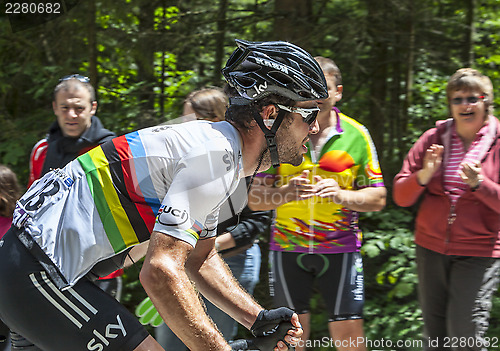 Image of The Cyclist Mark Cavendish- Col du Granier 2012