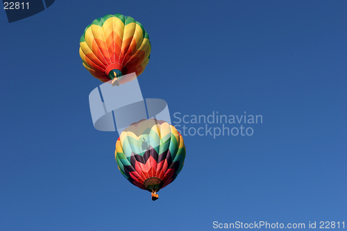 Image of two hot air balloons
