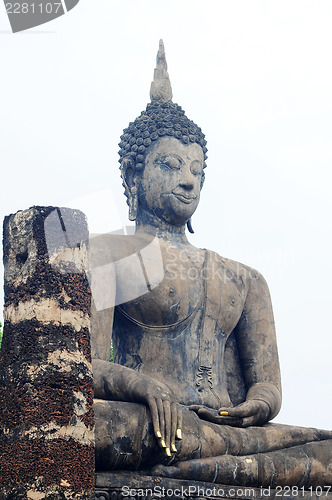 Image of Statue of a deity in the Historical Park of Sukhothai