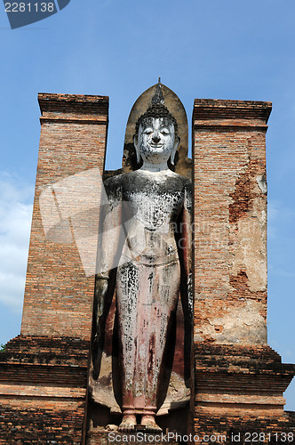 Image of Statue of a deity in the Historical Park of Sukhothai