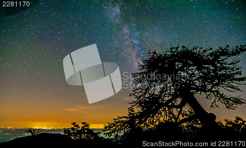 Image of blue ridge parkway night scenes