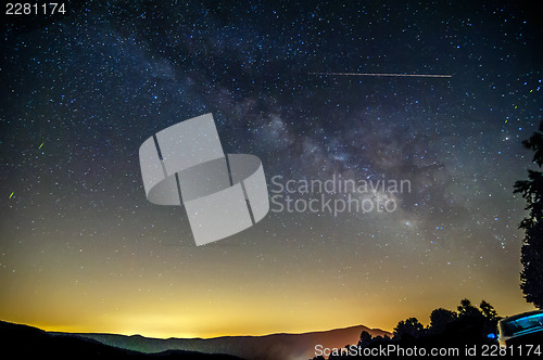 Image of blue ridge parkway night scenes