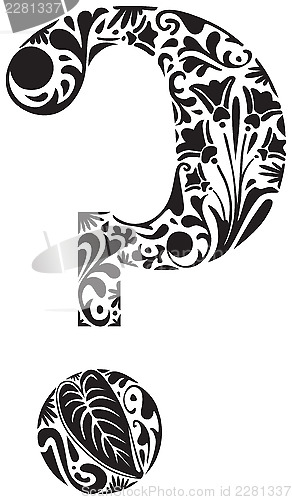 Image of Floral question mark