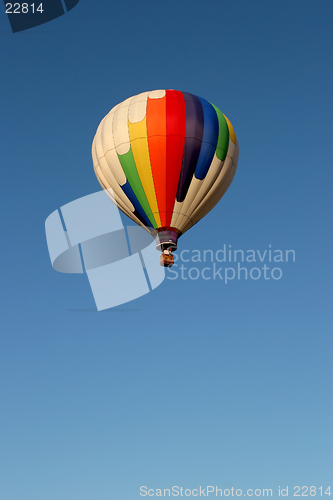 Image of hot air balloon in flight