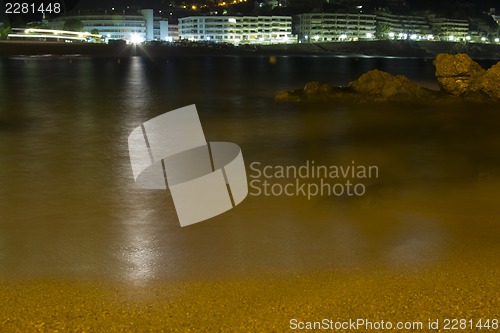 Image of Night coast of Tossa de Mar