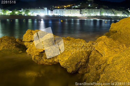 Image of Night coast of Tossa de Mar