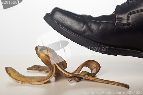 Image of Stepping on banana peel