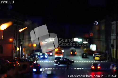 Image of Traffic at Night 