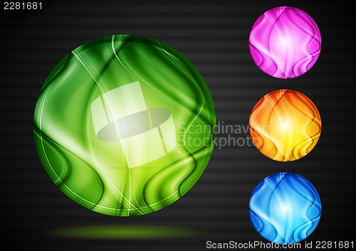Image of Abstract bright circles