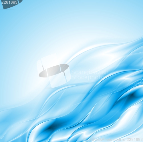 Image of Bright waves vector background