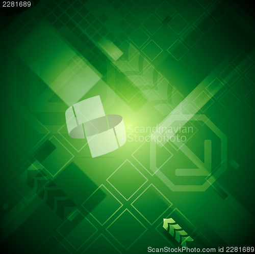 Image of Bright hi-tech background with arrows
