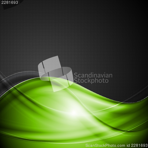 Image of Bright green and black vector background