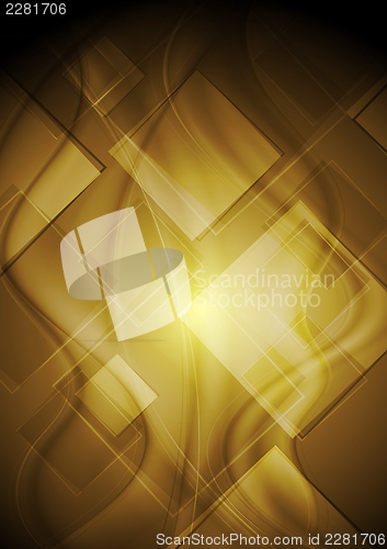 Image of Bright technology design with waves