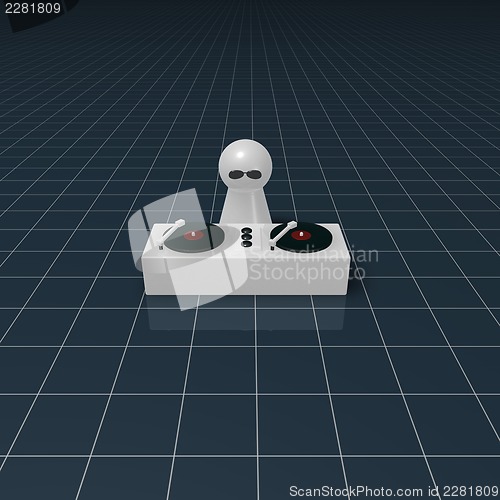 Image of dj on turntables