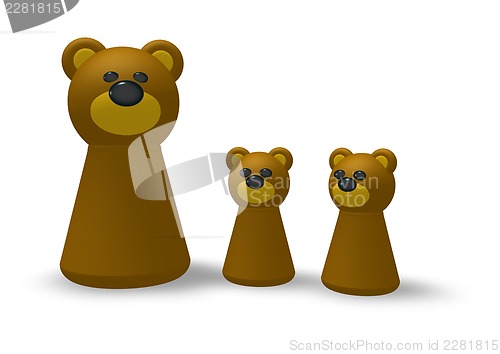 Image of bear family