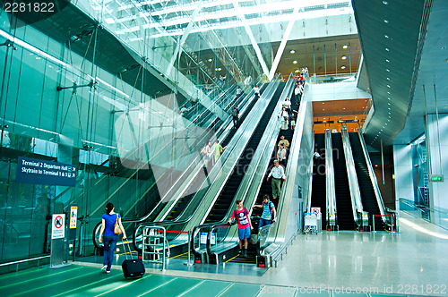 Image of Escalators at airport