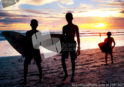 Image of Bali surfing