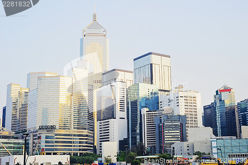 Image of Financial district of Hong Kong