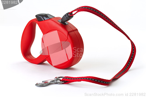 Image of Red retractable leash 