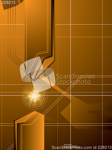 Image of golden arrow background