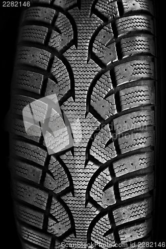 Image of Tire tread closeup