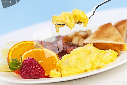 Image of Breakfast plate with fork