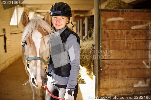 Image of Girl with horse