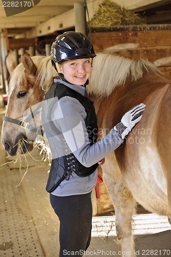 Image of Girl with horse