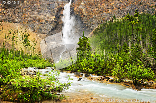 Image of Takakkaw Falls waterfall in Yoho National Park, Canada