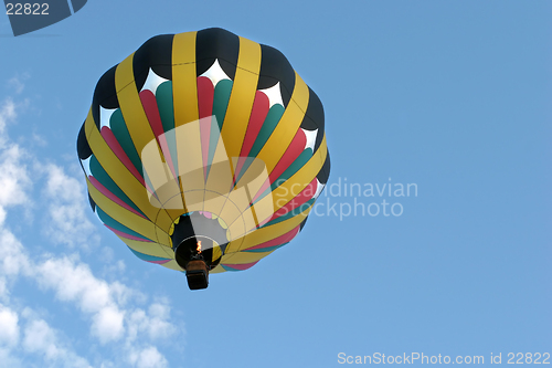 Image of hot air balloon in flight