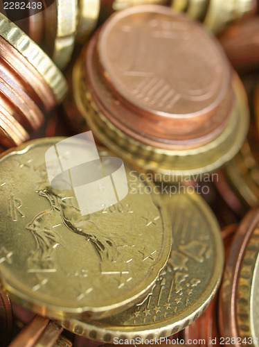Image of Euro coins background