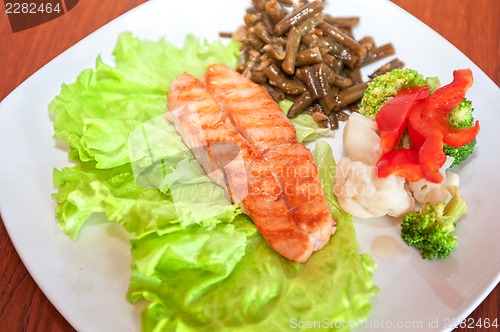 Image of salmon steak