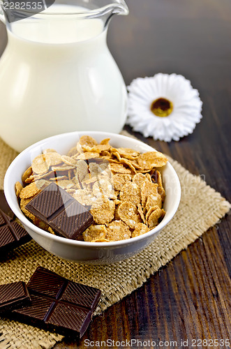 Image of Corn flakes with chocolate