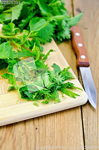 Image of Nettle is incised on the board