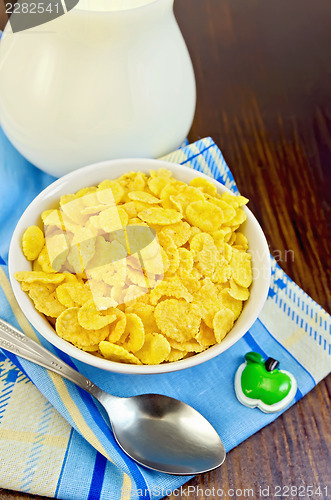 Image of Corn flakes with milk