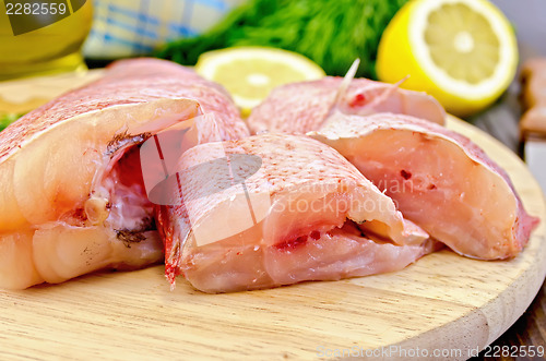 Image of Fillet of sea bass with oil and lemon