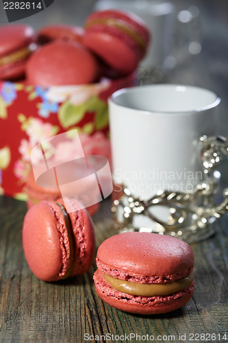 Image of Tea with almond pastries.