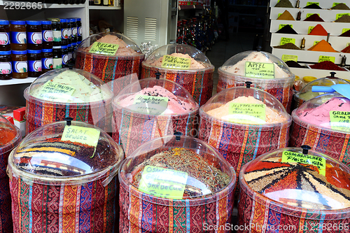 Image of Shop oriental spices. 