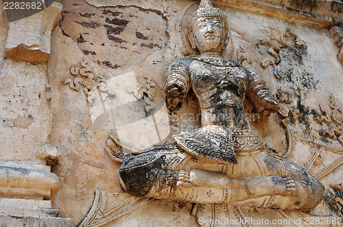 Image of Ancient wat ruins in Chiang Mai,Thailand