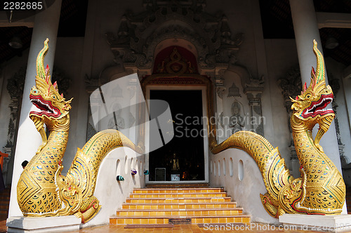 Image of Ancient wat ruins in the Historical Park of Sukhothai