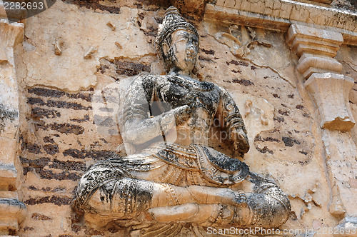 Image of Ancient wat ruins in Chiang Mai,Thailand