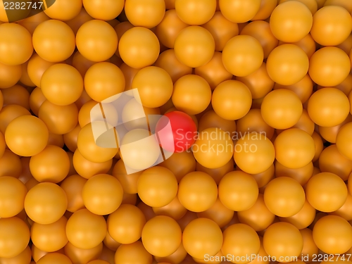 Image of Yellow Balls - Abstract Background.