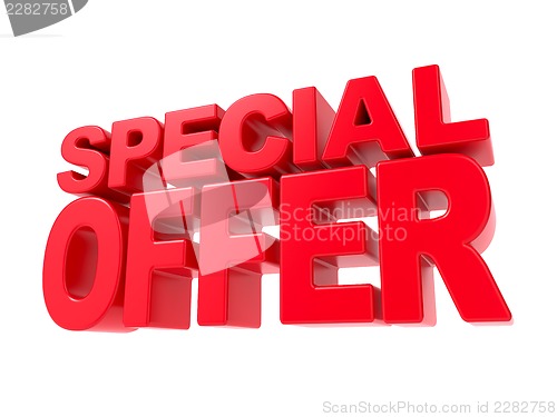Image of Special Offer - Red 3D Text.