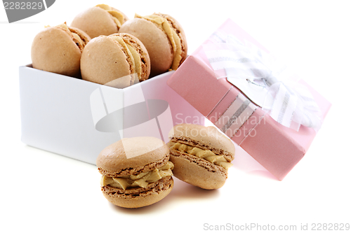 Image of Almond cake with coffee cream.