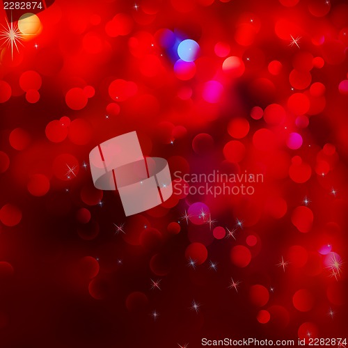 Image of Background, red magic lights, bokeh. EPS 10