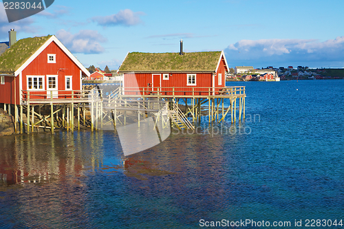 Image of Norwegian fishing houses