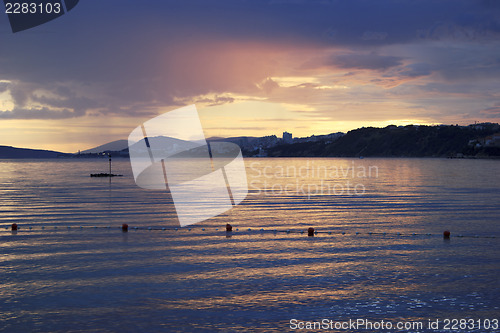 Image of Sea sunset over Split, Croatia