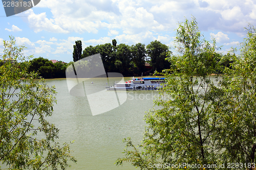 Image of Pleasure boat on the river.